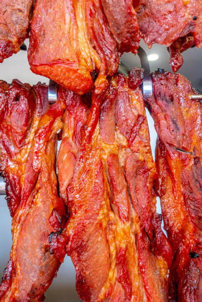 istock Chinese roast pork (Char Siu) fresh from the oven 1280737150
