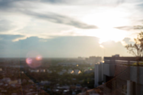 istock defocused bokeh Blue sky color with clouds background in sunny day 1280739483