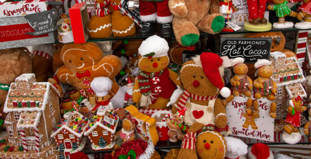 istock Christmas Decorations-Ginger Bread Man and House-Indiana 1280741487
