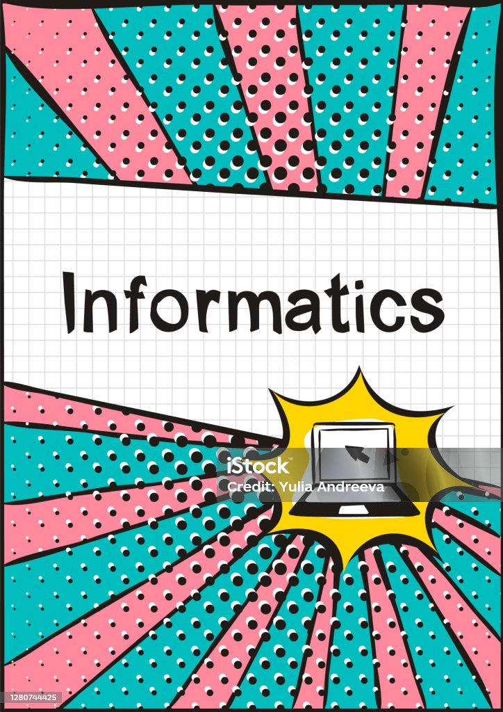 Ilustración de Portada De Un Cuaderno Escolar O Libro De Texto De Ciencias  De La Computación y más Vectores Libres de Derechos de Aprender - iStock