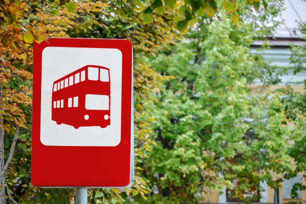Free Stock Photo of Red and White Bus Sign | Download Free Images and ...