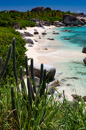 Beautiful view of a tropical beach Spring Bay, Virgin Gorda, British Virgin Islands