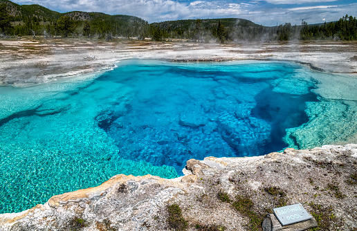 An image of Sapphire Pool  in Yellowstone National Park