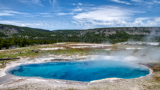 An image of Gem Pool  in Yellowstone National Park