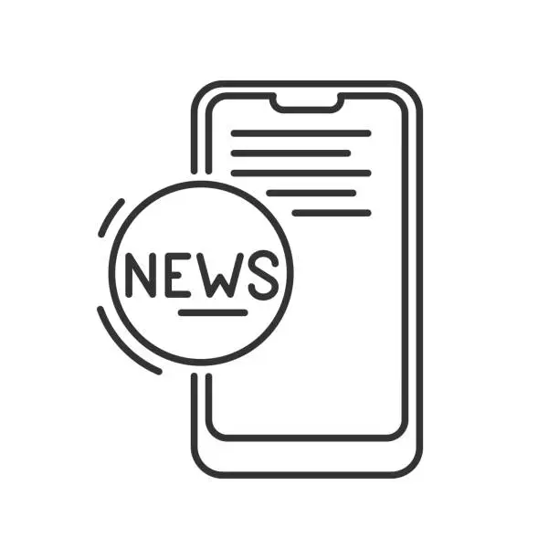 Vector illustration of actual news