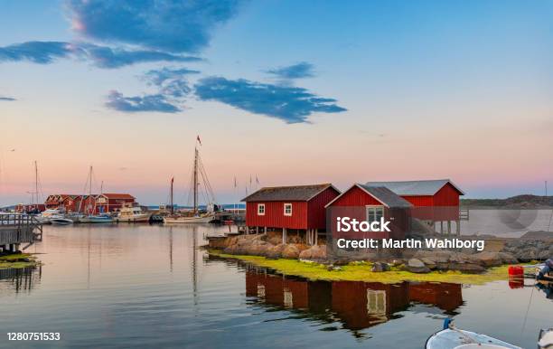 Sunset At Island Of Knippla In Gothenburg Stock Photo - Download Image Now - Gothenburg, Sweden, Archipelago