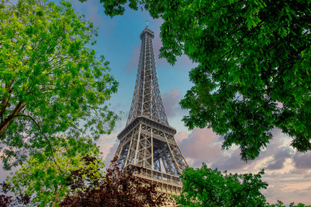 istock Eiffel Tower in Paris Skyline at Sunset 1280751914