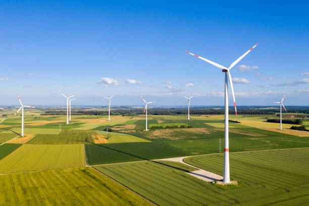 istock Wind Turbine Farm, Aerial View 1280755392