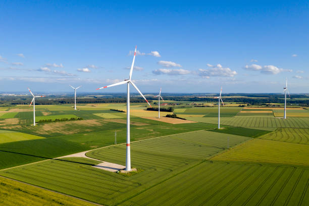 istock Wind Turbines, Aerial View 1280755552