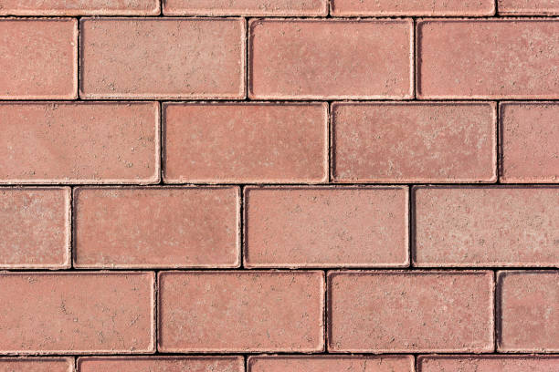 istock the pedestrian path is paved with red paving slabs 1280756529
