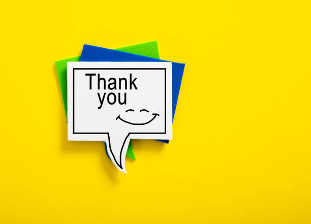 istock colorful speech bubble written with Thank You on yellow background 1280765699