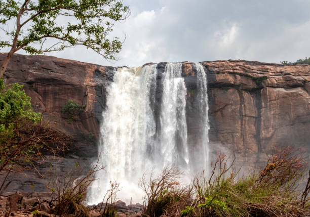 wterfall at western ghat forest from different angle at morning