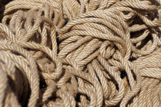 istock Hank of nautical rope. 1280768019