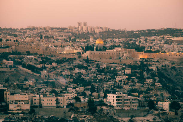 istock Jerusalem old city skyline aerial view cityscape 1280768538