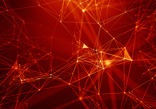 Refinitiv Background Abstract Red Geometrical Background Connection Structure Science ...