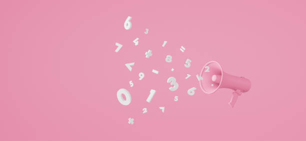 istock The numbers come out of the megaphone on pink background. mathematic concept 3d render 1280783169