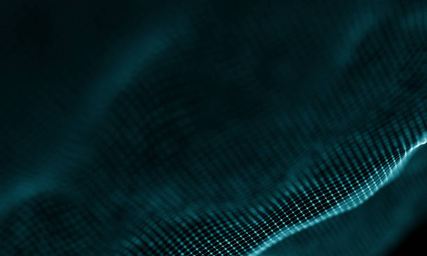 istock Abstract Blue Geometrical Background . Futuristic technology style. Neon Sign . Futuristic Technology HUD Element . Elegant Abstract background . Big data visualization . 1280788351