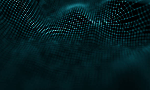 istock Abstract Blue Geometrical Background . Futuristic technology style. Neon Sign . Futuristic Technology HUD Element . Elegant Abstract background . Big data visualization . 1280788636
