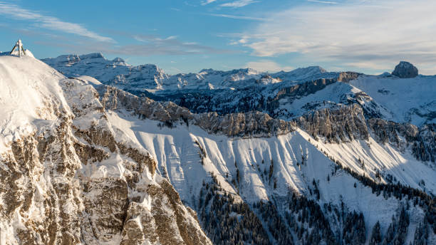 istock Snow covered mountains. Rochers-De-Naye in Switzerland. 1280788674