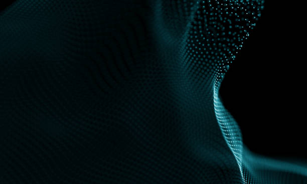 istock Abstract Blue Geometrical Background . Futuristic technology style. Neon Sign . Futuristic Technology HUD Element . Elegant Abstract background . Big data visualization . 1280789239
