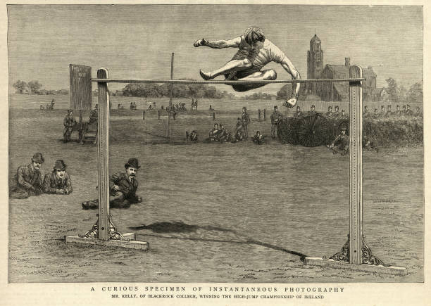 istock High jump, Victorian track and field sports, 19th Century 1280796482