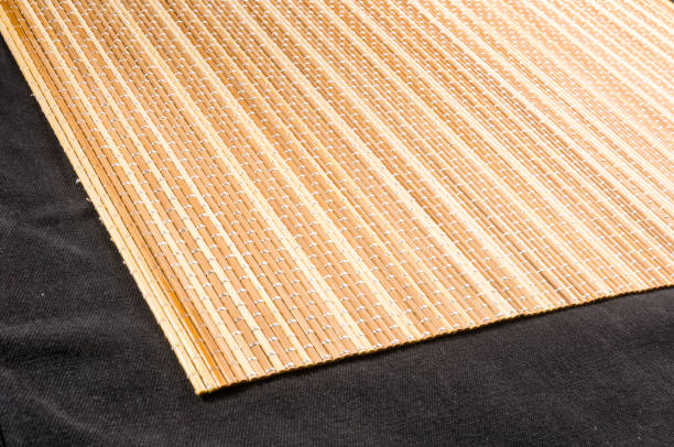 istock brown bamboo Mat - stand food, close-up, macro 1280799786