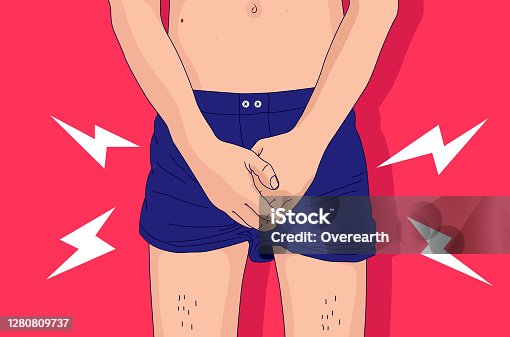 Vetor de Cartoon stick figure drawing conceptual illustration of naked or  nude woman with groin, crotch, genitalia and breasts covered by censored  bar or sign. Metaphor of nudity control. do Stock