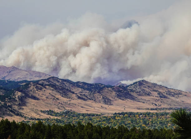Forest fire near Boulder, Colorado