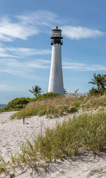 istock Cape Florida Lighthouse as viewed from nearby beach. 1280817247