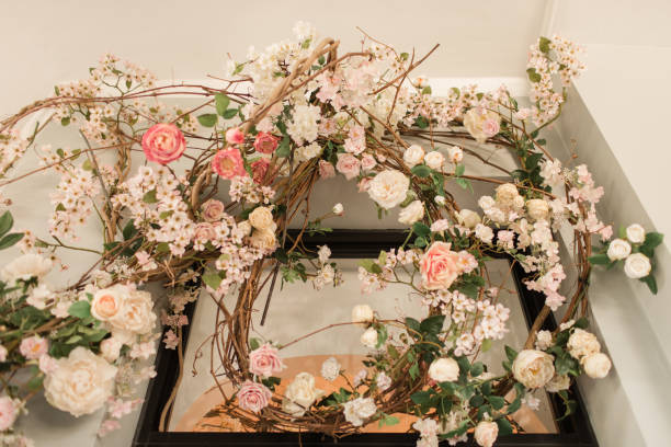 istock Whimsical Fall Branches and Delicate Floral Decor for a Neutral Autumn 1280817314