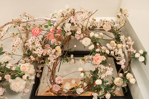 Whimsical Fall Branches and Delicate Floral Decor for a Neutral Autumn