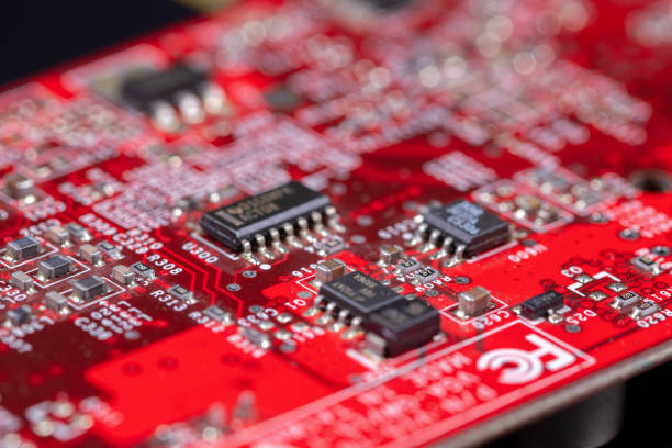 Free Stock Photo of A close up of a red circuit board | Download Free ...