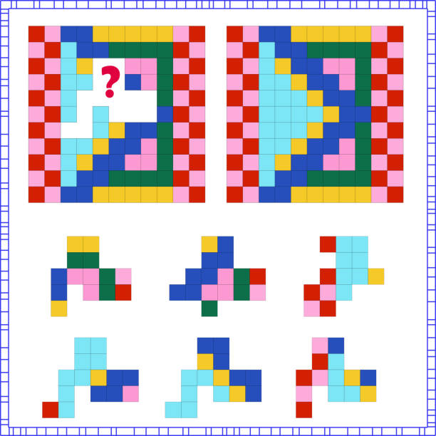 istock task of logic and attention. for children. find the right part. choose the correct answer 1280824111