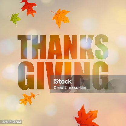 istock Thanksgiving Typography Autume Leaves 1280826283