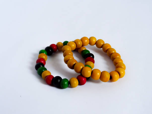 istock bracelet in colorful and yellow on white background 1280828794
