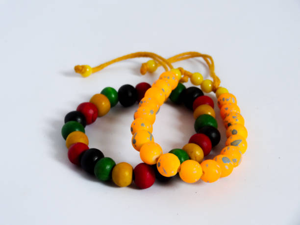 istock bracelet in colorful and yellowon white background 1280830297