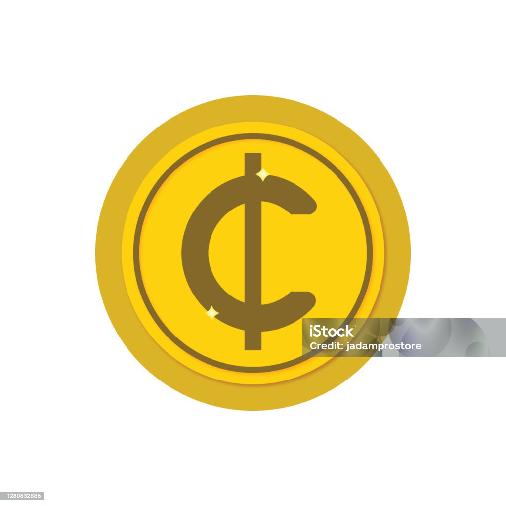 Cent Biểu Tượng Tiền Tệ Centavo Trên Đồng Tiền Vàng Hình minh họa ...