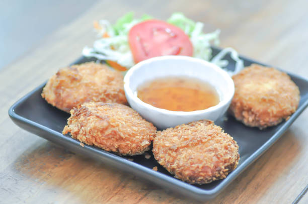 shrimp ball , deep fried shrimp ball or fried shrimp ball
