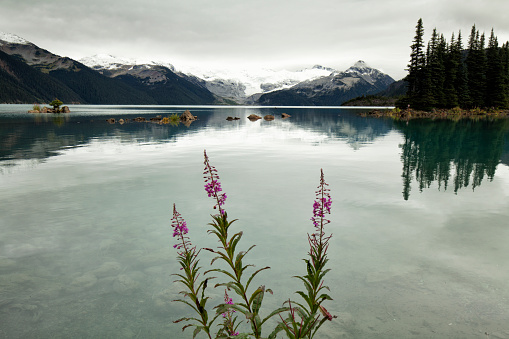 Garibaldi Lake in autumn in Squamish, BC, Canada