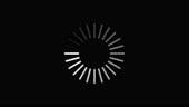 Blinking Loading Loading Symbol In The Form Of White Blinking Lines On A Black ...
