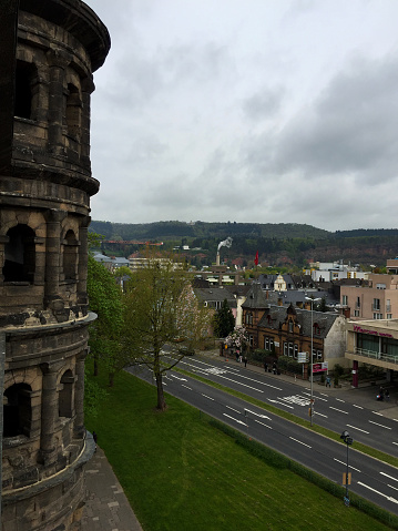 aerial view over Trier Germany