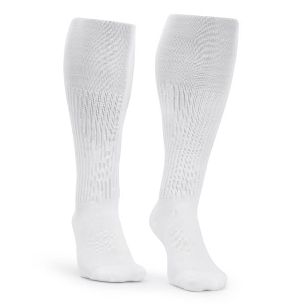 istock White long socks mockup isolated on white background with clipping path 1280845313
