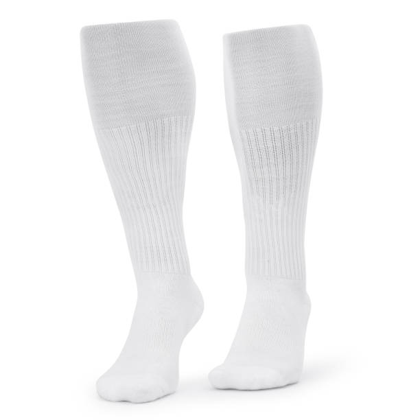 istock White long socks mockup isolated on white background with clipping path 1280845584