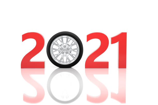 istock New Year 2021 Creative Design Concept with Wheel 1280846474