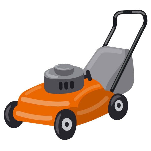 lawn mower illustration of the lawn mower icon mower blade stock illustrations