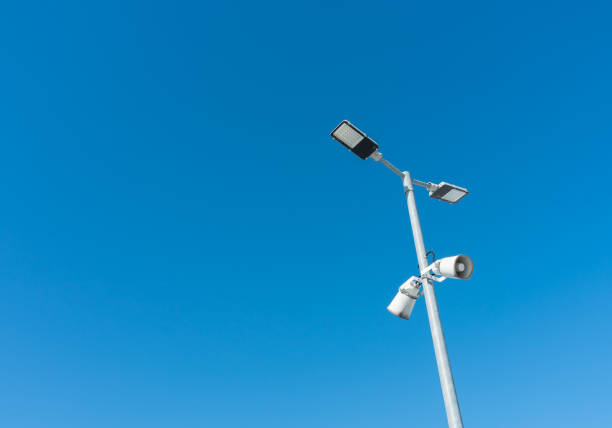 istock Low Angle View Of Street Light Against Clear Blue Sky 1280856262