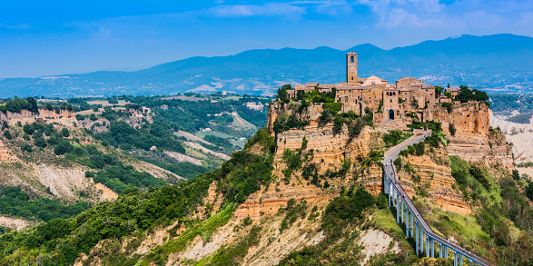 View of Civita di Bagnoregio, a town in the Province of Viterbo, Lazio, Italy
