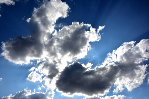 istock Fluffy clouds obscuring the hot South African sun 1280866355