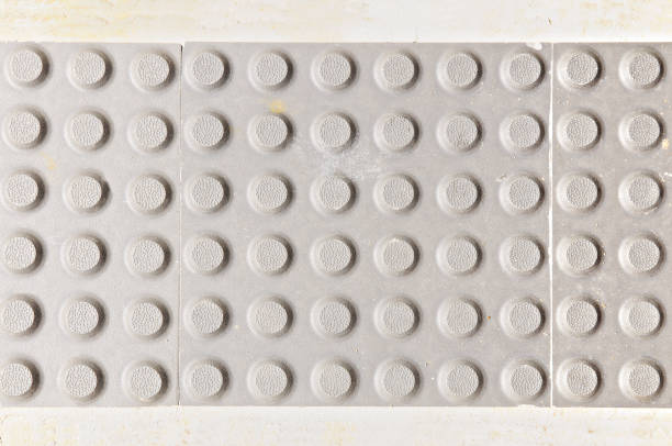 A block on the ground is a symbol for the blind to touch.