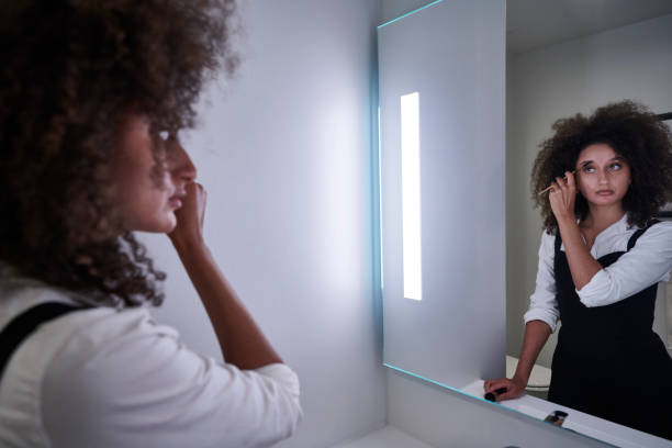 istock Woman in bathroom 1280872763